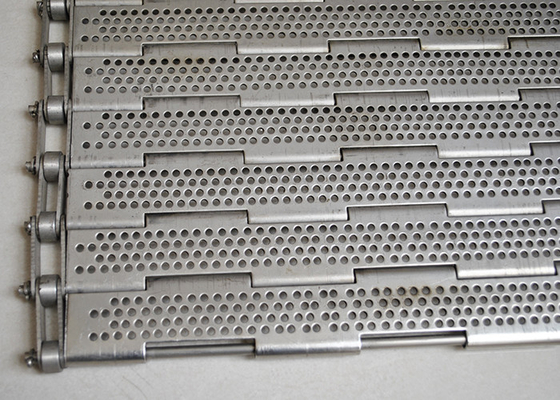 Paslanmaz / Karbon Çelik Kablo Ağı Taşıyıcı Kemeri Perforasyonlu Plaka Bağlantı Zinciri
