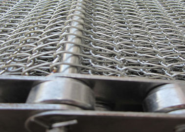 Isıyla Daralan Tünel Gıda Ağır Paslanmaz Çelik Patates Tel Metal Örgü Konveyör Bant, 304 316 karbon çelik