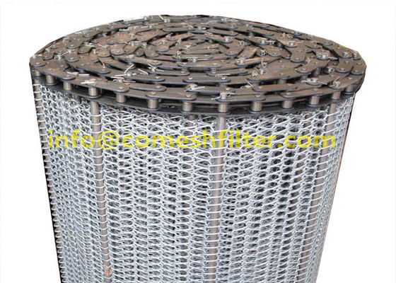 Fırın ahşap kurutma için Yüksek Sıcaklık Galvanizli Karbon Çelik Metal Hasır Konveyör Zincir Tahrikli Bant