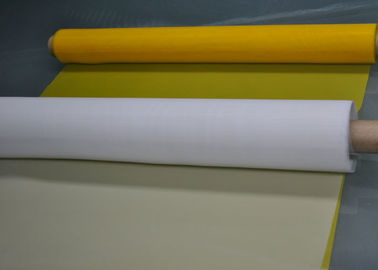 Tekstil Baskısı için Beyaz / Sarı% 100 Monofilament Polyester Hasır 120T - 34