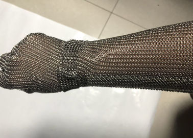 Kesim için 19cm Genişletilmiş Manşet Zincir Posta Paslanmaz Çelik Hasır Eldiven