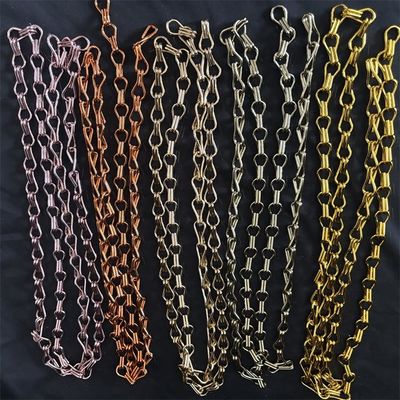 İyi bir fiyat. Metalik sinek ekran Asma alüminyum çift kanca zinciri dekoratif perde restoran salonu için çevrimiçi