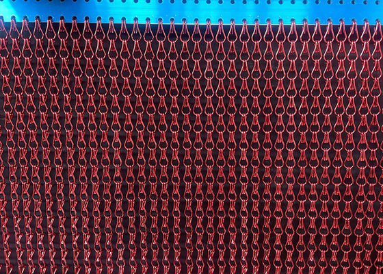 İyi bir fiyat. Özel Renkli Çift Kanca Zinciri Uçan Perde Ağı Dekoratif Alüminyum Metal çevrimiçi