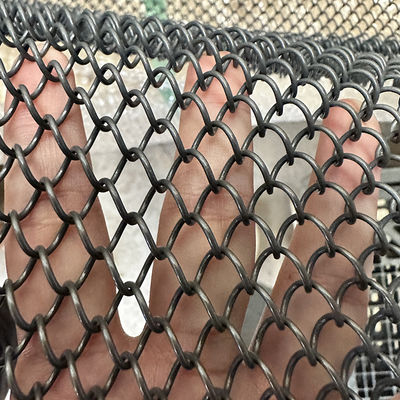 İyi bir fiyat. Graphite black  Aluminium Chain Link Wire Mesh coil Curtain ceiling  for Hotel or restaurant interior  architectural decoration çevrimiçi