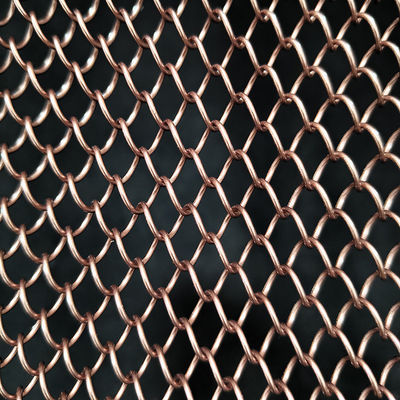 İyi bir fiyat.  Metal Mesh Curtain Bronze finish Hanging Wire Mesh Room Dividers For Ceiling çevrimiçi
