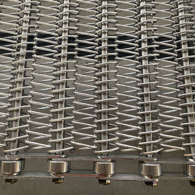 İyi bir fiyat. Custom Chain Driven 304 Stainless Steel Spiral Wire Mesh Conveyor Belt for Fried Foods Industries çevrimiçi