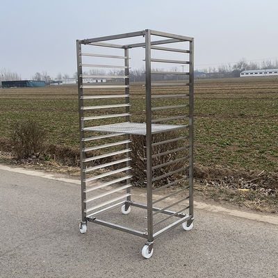 İyi bir fiyat. Customized Size Stainless Steel 201 304 Tray Rack Cart Trolley for Drying Baking çevrimiçi