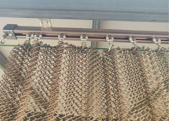 İyi bir fiyat. Bakır Renkli Paslanmaz Çelik Hasır Düz İpek Spiral Dekorasyon Ağı çevrimiçi