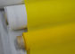 Beyaz / Sarı Özel Serigrafi Polyester Kumaş 55 İplik Yüzey İşlem Yok