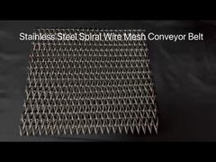 Paslanmaz çelik dengelenmiş dokuma sarmal ağ kemeri