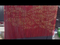 Özel Renkli Çift Kanca Dekorasyon Alüminyum Zincir Bağlama Ağı Perde