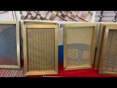 Antika Bakır Kapalı Dekoratif Bronz Metal Mesh Mobilya ve Dolap Kapısı için