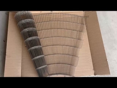 Çikolata için 304 Paslanmaz Çelik Enrober Mesh Taşıyıcı Kemeri