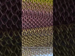 dekoratif metal sarmal perdeler tavan dekorasyonu alüminyum tel ekran ağ zincir bağlantı metal perdeler
