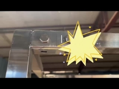 4 inç tekerlekli paslanmaz çelik raf arabası 300 kg kurutma odası için