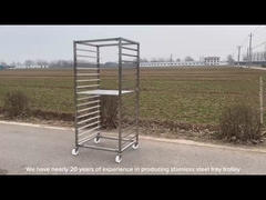 Gıda kalitesi paslanmaz çelik 201 304 fırın tepsisi arabası
