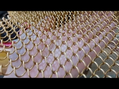 Düğünler için dekoratif metal sarmal perde ağı Şelale Oda Bölücü