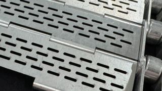 Fırın Fırın Tavlama Fırını Tünel Soğutma için Delikli Metal Plaka Konveyör Bant