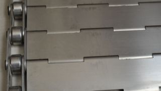 Bisküvi Fırın Fırın Anneali için Metal Paslanmaz Çelik Çıta Zincir Bağlantı Metal Plaka Talaş Konveyör Bandı