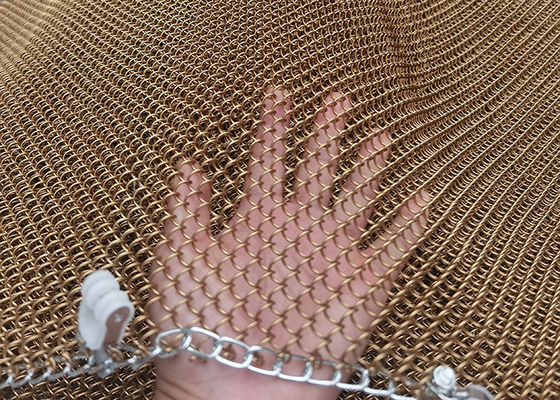 Şömine Odası Bölücüler İçin 1.5mm Metal Hasır Perdeler