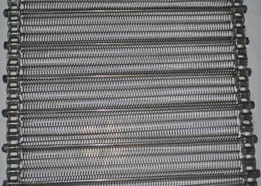 İyi bir fiyat. 304 SS Düz Esnek Tel Bant, Gıda İşleme için Mesh Spiral Konveyör Bant çevrimiçi