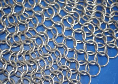 İyi bir fiyat. Dökme Demir Tencere için Gıda Sınıfı Paslanmaz Çelik Chainmail Scrubber, Yuvarlak Şekil çevrimiçi