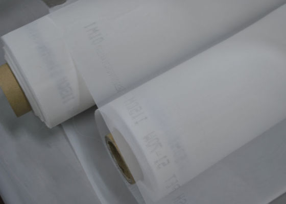 Beyaz 150T Polyester Serigrafi Baskı Örgüsü 87 İnç PCB Baskısı İçin