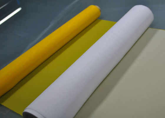Baskılı Devre Kartları Baskı İçin Beyaz / Sarı 61T Polyester Ekran Mesh