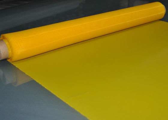 Sarı 48T Polyester Serigrafi Baskı Örgüsü 70 Mikron Cam İçin