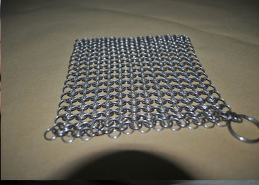 İyi bir fiyat. Mutfak 304 Paslanmaz Çelik Chainmail Scrubber Dikdörtgen 10mm, Boyut Özel çevrimiçi