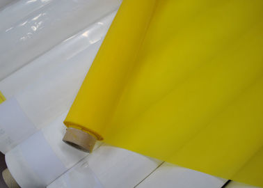 İyi bir fiyat. 158 Mikron 47T Seramik Baskı İçin Polyester Hasır Kumaş, Beyaz / Sarı Renk çevrimiçi