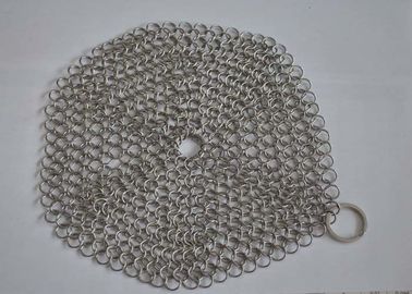 İyi bir fiyat. Özel Pan Paslanmaz Çelik Chainmail Scrubber 10mm Dış Çap, Çevre Dostu çevrimiçi