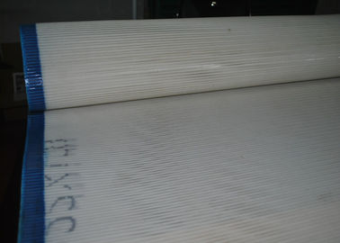 İyi bir fiyat. Konveyör Kurutma Makinesi İçin Isı Direnci% 100 Polyester Hasır Bant, Beyaz Renk çevrimiçi