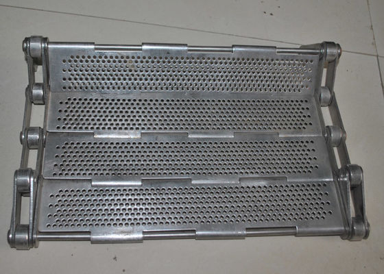 Özel Metal Zincir Paslanmaz Çelik Çıta Plakası Bağlantı Mesh Fırın Konveyör Bant, 304 316 karbon çelik galvanizli çelik