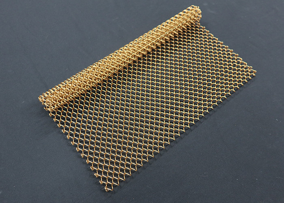 İyi bir fiyat. Renkli Dekoratif 0.5mm Metal Bobin Perdelik / Metal Hasır Perde Korozyon Direnci çevrimiçi