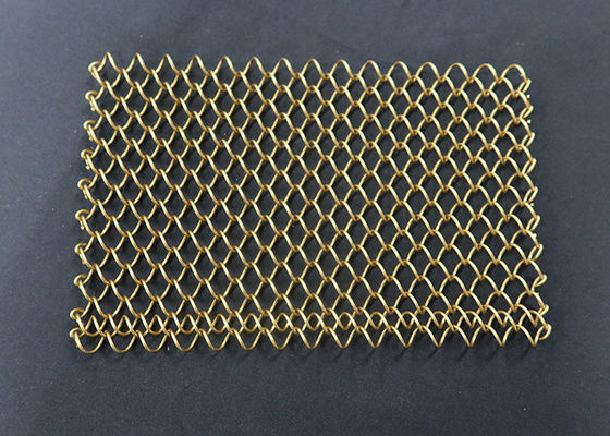 Kapalı Tavan İçin Hafif 1.2mm Zincir Bağlantı Perdesi Dekoratif Alüminyum Metal