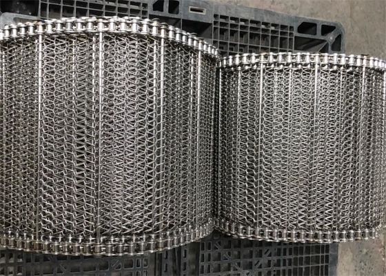 Paslanmaz Çelik Zincir Ss 304 Spiral Taşıyıcı Kemeri Metal Denge Döşeme 180 derece