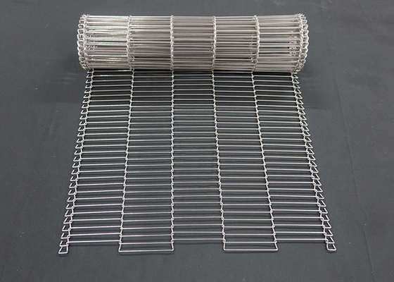 İyi bir fiyat. 1 mm Gıda Çikolata Enrober Tel Mesh Taşıyıcı Kemeri Paslanmaz Çelik Flat Flex çevrimiçi