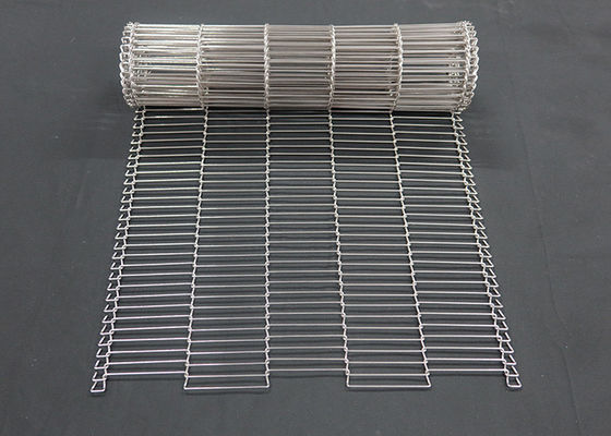 1 mm Gıda Çikolata Enrober Tel Mesh Taşıyıcı Kemeri Paslanmaz Çelik Flat Flex
