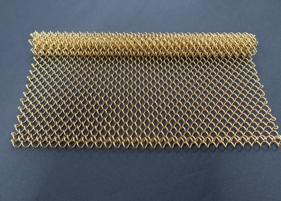 İyi bir fiyat. Altın Bronz Renkli Dekoratif Metal Mesh Perde Yuvarlak Çamaşırı Çamaşırı Duvar çevrimiçi