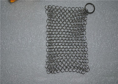 İyi bir fiyat. 304 6 * 8 Inç Paslanmaz Çelik Chainmail Scrubber / Chainmail Dökme Demir Scrubber çevrimiçi