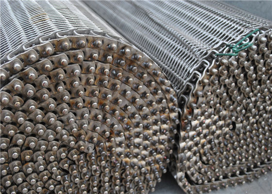 SS304 316 316L Spiral Tel Metal Hasır Kemer Yüksek Sıcaklık Dayanımı