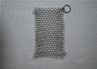 İyi bir fiyat. Kare Şekli Paslanmaz Çelik Chainmail Dökme Demir Temizleyici Hafif çevrimiçi