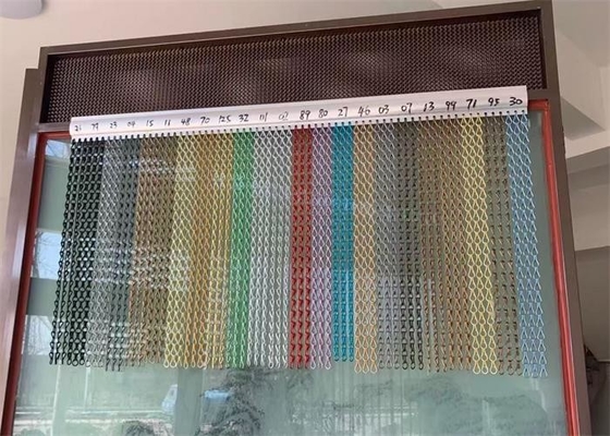 İyi bir fiyat. Dekoratif Alüminyum Çifte Kanca Metal Mesh Perde Tavan / Çit / Üst yüzeyler / Güneş şemsiyeleri / Kabine için çevrimiçi
