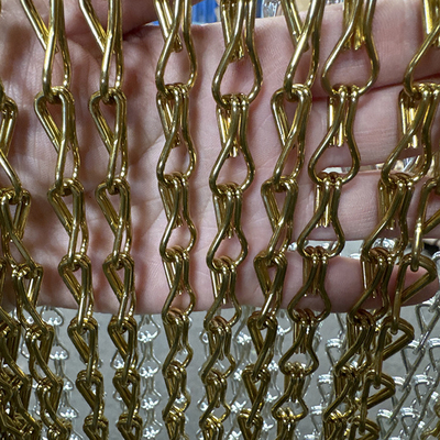 İyi bir fiyat. Özel Boyut Dekoratif Altın Alüminyum Metal Mesh Duş Tavan Duvar Oda Perde çevrimiçi