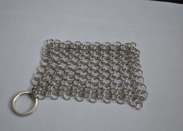 İyi bir fiyat. Gıda için Parlak 316L Halka Tel Paslanmaz Çelik Chainmail Scrubber çevrimiçi