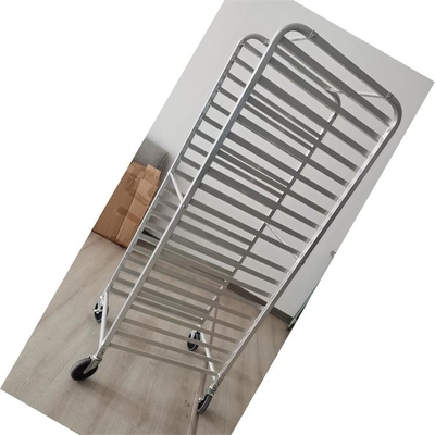 İyi bir fiyat. 18x26 Inch Sheet Pan Baking Trolley için Özel Alüminyum Alaşımlı Pan Rack Trolley çevrimiçi