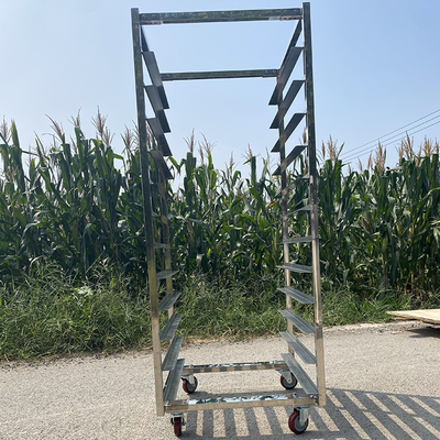 12 Katman Paslanmaz Çelik Fırın Ekmek Pişirme Tavası Trolley Rack