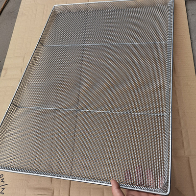 İyi bir fiyat. Dayanıklı 660 mm x 450 mm Paslanmaz Çelik 304 Tel Ağı Taşınabilir Pınar Kurutma Soğutma Gıda Sanayi çevrimiçi