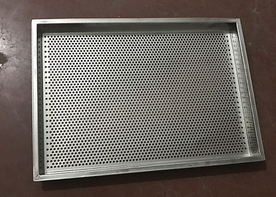 Gıda Sınıfı Paslanmaz Çelik 304 316 Kurutma Otlar için Delikli Metal Tepsiler